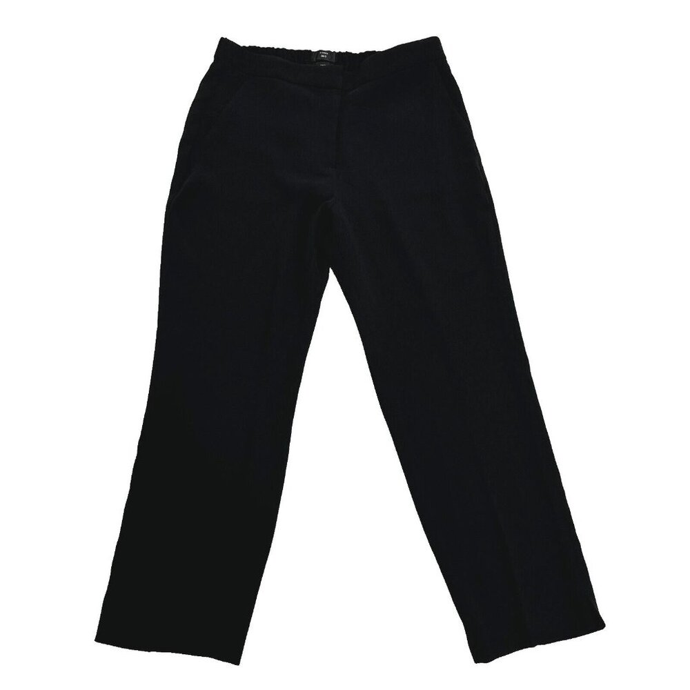 J. Crew Women's 365 Easy Stretch Waist Career Trouser Pants Size 10 Black